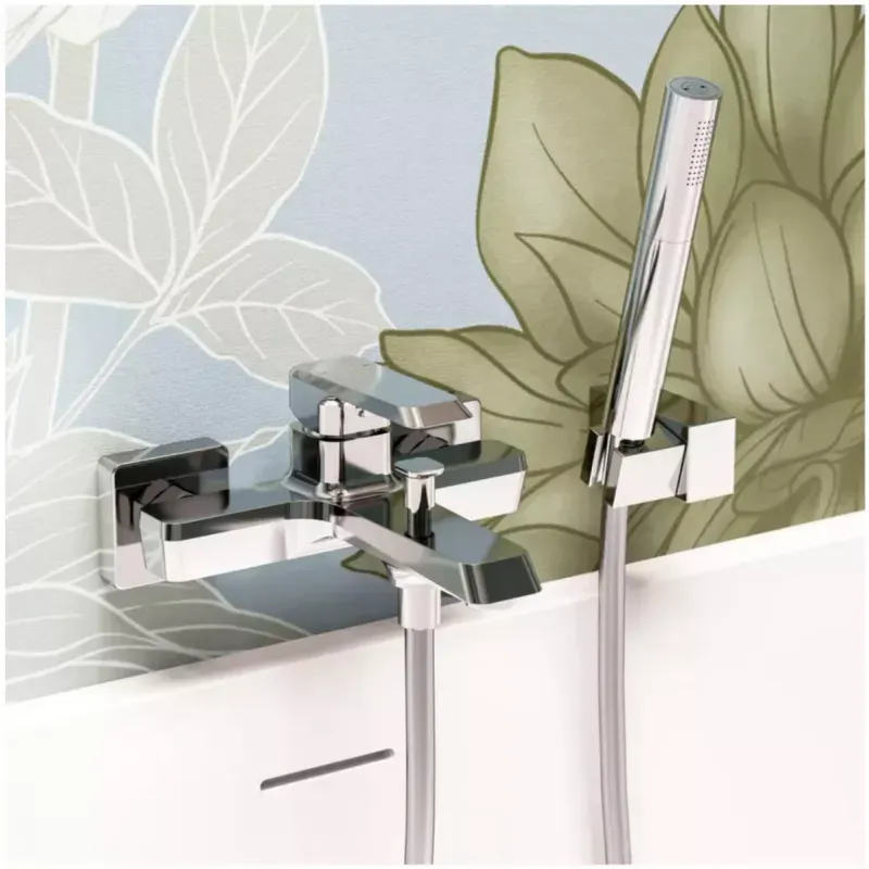 Casa si Gradina - Sanitare - Lavoar baie si accesorii - Baterii sanitare - Baterie de cada FDesign Brina FD1-BRN-1-11, 1/2'', aparenta, diverter, monocomanda, cartus ceramic, crom - Infinity.ro