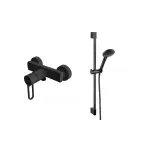 Casa si Gradina - Sanitare - Lavoar baie si accesorii - Baterii sanitare - Baterie dus Fdesign Zaffiro, aparenta, colona dus, mat, negru, FD1-ZFR-7-22 - Infinity.ro