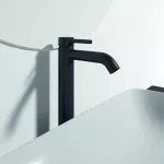 Casa si Gradina - Sanitare - Lavoar baie si accesorii - Baterii sanitare - Baterie lavoar CeraLine, XL, 321 mm, ventil, mat, negru, BD137XG - Infinity.ro