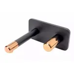 Casa si Gradina - Sanitare - Lavoar baie si accesorii - Baterii sanitare - Baterie lavoar FDesign Ardesia FD1-ARD-3PA-25, 1/2'', montare pe perete, marimea L, fara ventil, mat, negru / cupru - Infinity.ro