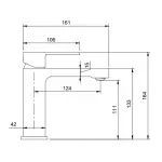 Casa si Gradina - Sanitare - Lavoar baie si accesorii - Baterii sanitare - Baterie lavoar Villeroy and Boch Architectura, M, 164 mm, crom, TVW10300400161 - Infinity.ro
