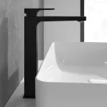 Casa si Gradina - Sanitare - Lavoar baie si accesorii - Baterii sanitare - Baterie lavoar Villeroy and Boch Architectura, XL, 306 mm, ventil, mat, negru, TVW125002000K5 - Infinity.ro