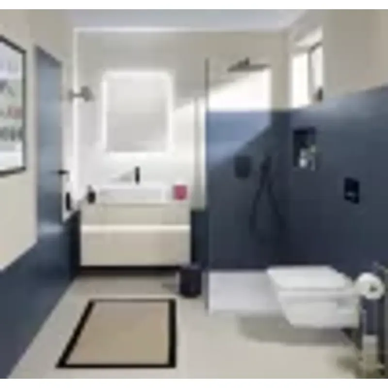 Casa si Gradina - Sanitare - Lavoar baie si accesorii - Baterii sanitare - Baterie lavoar Villeroy and Boch Architectura, XL, 306 mm, ventil, mat, negru, TVW125002000K5 - Infinity.ro