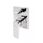 Casa si Gradina - Sanitare - Lavoar baie si accesorii - Baterii sanitare - Unitate comanda FDesign Brina FD1-BRN-7P-11, 1/2'', incastra, 2 iesiri, diverter, include mixer incastrat, crom - Infinity.ro