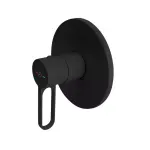 Casa si Gradina - Sanitare - Lavoar baie si accesorii - Baterii sanitare - Unitate comanda FDesign Zaffiro FD1-ZFR-7PA-22, 1/2'', aparenta, 1 iesire 1/2'', valva inclusa, mat, negru - Infinity.ro