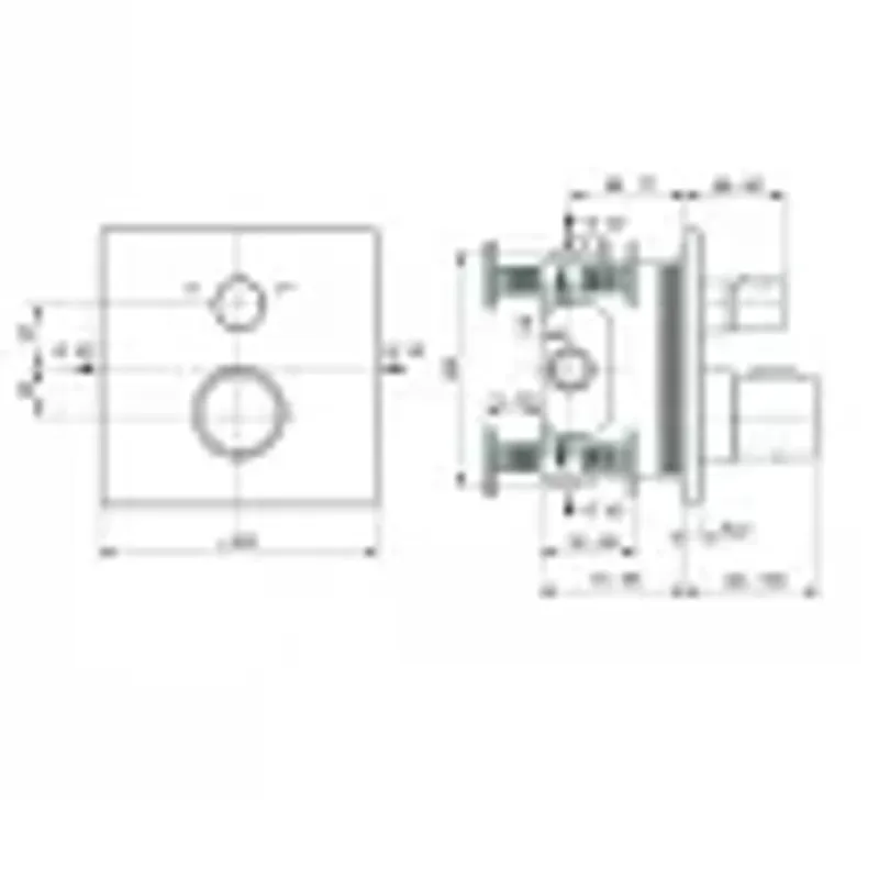 Casa si Gradina - Sanitare - Lavoar baie si accesorii - Baterii sanitare - Unitate comanda Ideal Standard Cerafine A7522XG, 1/2'', aparent, termostat, 2 iesiri, diverter, necesita set fixare - Infinity.ro
