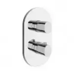 Casa si Gradina - Sanitare - Lavoar baie si accesorii - Baterii sanitare - Unitate comanda Ravak Chrome II, 2 iesiri, termostat, necesita valva, crom, X070455 - Infinity.ro