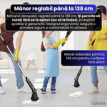 Electronice si Electrocasnice - Ingrijirea locuintei - Mopuri electrice - Perie Electrica Rotativa pentru Curatare, 7 Capete, Autonomie 120 de Min, 400 RPM, 2 Viteze, Maner Extensibil de 138 cm - Infinity.ro