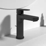 Casa si Gradina - Sanitare - Lavoar baie si accesorii - Baterii sanitare - Baterie lavoar Ideal Standard Cerafine BC699XG, 3/8'',a M, monocomanda, cartus ceramic, ventil cu tija, mat, negru - Infinity.ro