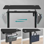Casa si Gradina - Mobilier - Mese si birouri - Birouri - Birou reglabil electric, inaltime ajustabila 72-120 cm, cadru otel, blat PAL 140x60 cm, functie memorie 4 pozitii, negru - Infinity.ro