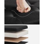 Casa si Gradina - Mobilier - Scaune si fotolii - Tabureti - Taburet pliabil sezut moale depozitare 89 litri, 76x38x38 cm, maxim 300 kg, negru - Infinity.ro