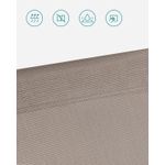Casa si Gradina - Gradina si terasa - Mobilier exterior - Scaune si sezlonguri gradina - Sezlong pliabil cu parasolar, spatar reglabil 5 pozitii, cadru aluminiu, max 150 kg, 193x55x31 cm, taupe - Infinity.ro