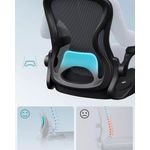 Casa si Gradina - Mobilier - Scaune si fotolii - Scaune - Scaun de birou ergonomic, reglabil pe inaltime, suport lombar, functie balans, 60x60x105 cm, negru - Infinity.ro