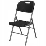 Casa si Gradina - Mobilier - Scaune si fotolii - Scaune - Scaun pliant din plastic pentru catering sau terasa, sarcina 150kg, negru - Infinity.ro