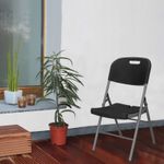 Casa si Gradina - Mobilier - Scaune si fotolii - Scaune - Scaun pliant din plastic pentru catering sau terasa, sarcina 150kg, negru - Infinity.ro