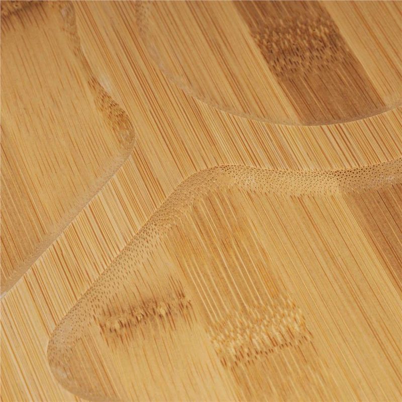Casa si Gradina - Mobilier - Seturi de mobilier - Seturi bucatarie - Set servire rotativ platou bambus 6 boluri portelan mecanism 360, 30 cm diametru, natural alb - Infinity.ro