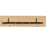 Casa si Gradina - Mobilier - Mobilier baie - Corpuri baie - Set 3 rafturi plutitoare perete mdf suport metalic 30 45 60 cm, 15 cm adancime, design modern, maro - Infinity.ro