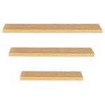 Casa si Gradina - Mobilier - Mobilier baie - Corpuri baie - Set 3 rafturi plutitoare perete mdf suport metalic 30 45 60 cm, 15 cm adancime, design modern, maro - Infinity.ro