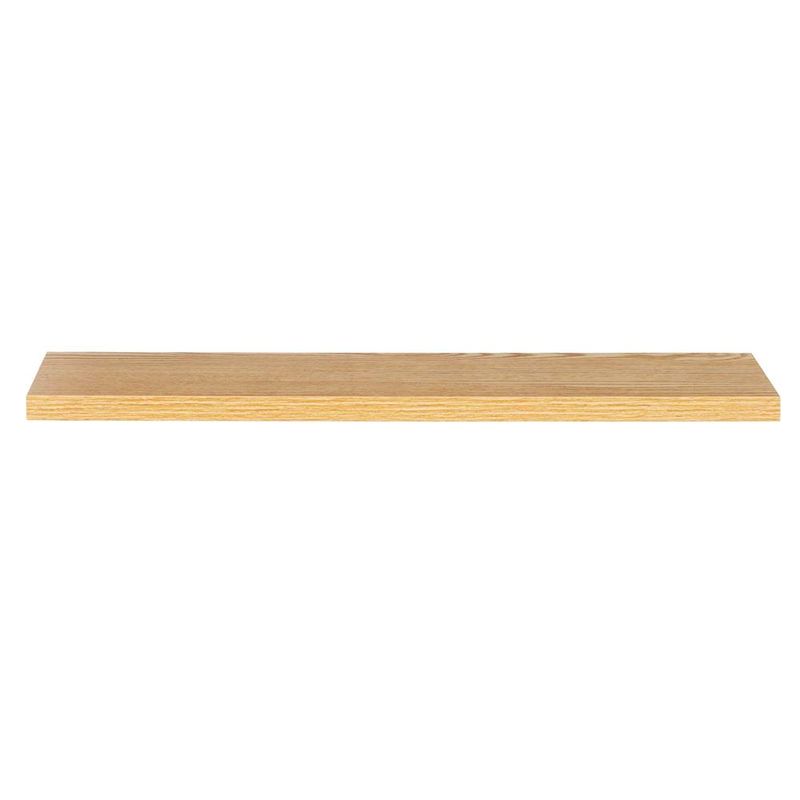 Casa si Gradina - Mobilier - Mobilier baie - Corpuri baie - Set 3 rafturi plutitoare perete mdf suport metalic 30 45 60 cm, 15 cm adancime, design modern, maro - Infinity.ro