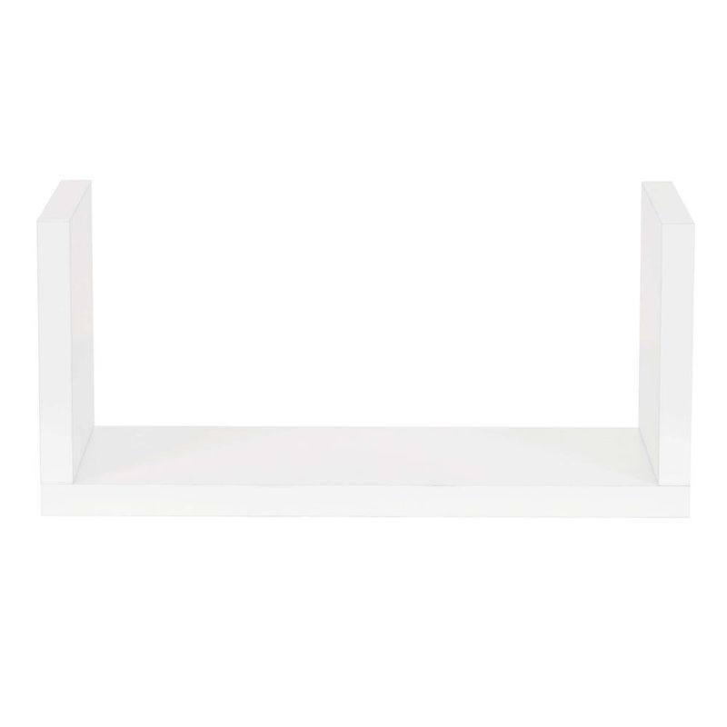 Casa si Gradina - Mobilier - Mobilier baie - Corpuri baie - Set 3 rafturi perete mdf decorative organizare 30 45 60 cm, 15 cm adancime, design modern, alb - Infinity.ro
