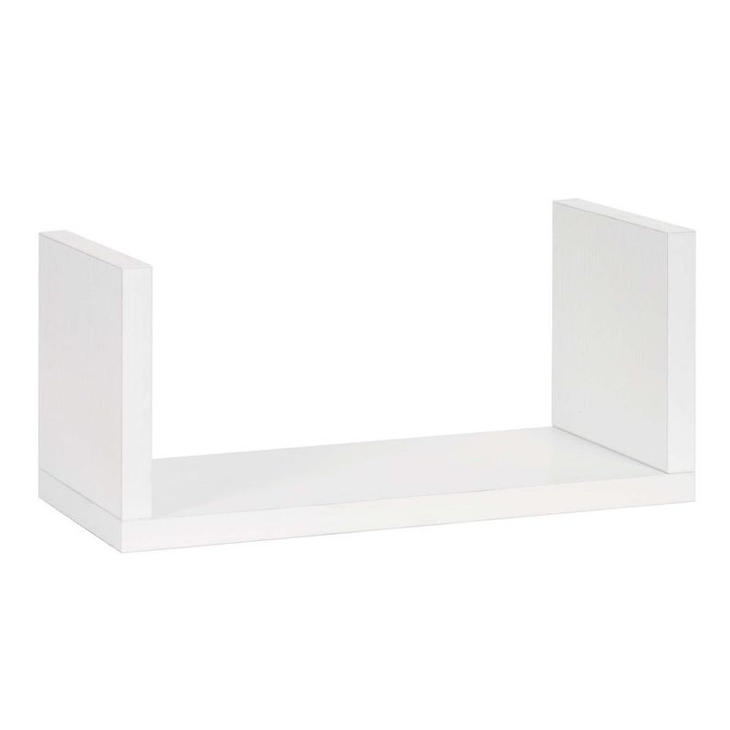 Casa si Gradina - Mobilier - Mobilier baie - Corpuri baie - Set 3 rafturi perete mdf decorative organizare 30 45 60 cm, 15 cm adancime, design modern, alb - Infinity.ro