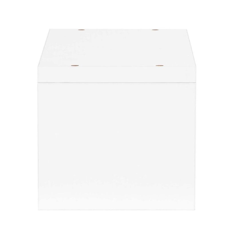 Casa si Gradina - Mobilier - Mobilier baie - Corpuri baie - Set 3 rafturi perete mdf decorative organizare 30 45 60 cm, 15 cm adancime, design modern, alb - Infinity.ro