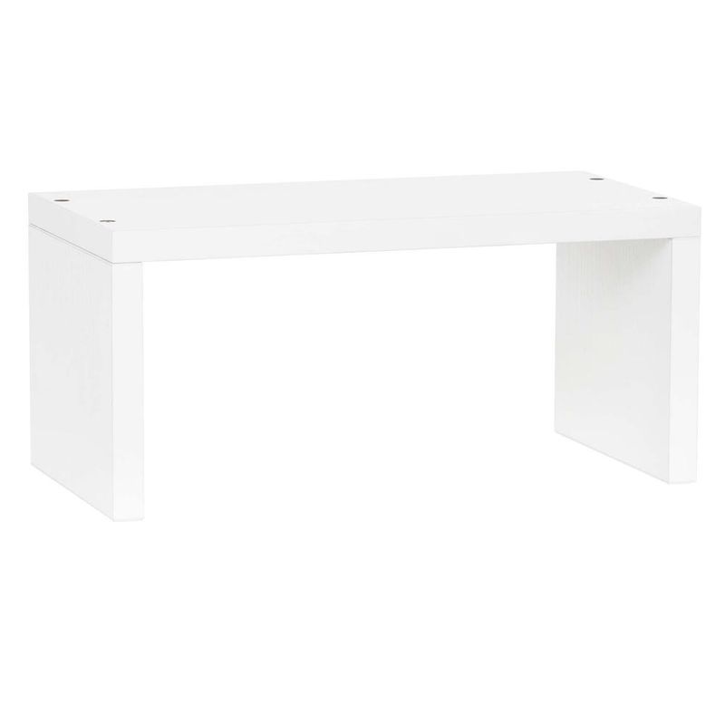 Casa si Gradina - Mobilier - Mobilier baie - Corpuri baie - Set 3 rafturi perete mdf decorative organizare 30 45 60 cm, 15 cm adancime, design modern, alb - Infinity.ro