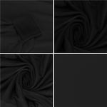 Casa si Gradina - Mobilier - Scaune si fotolii - Scaune - Set 4 huse universale scaune evenimente poliester spandex, marime universala, banda elastica, negru - Infinity.ro
