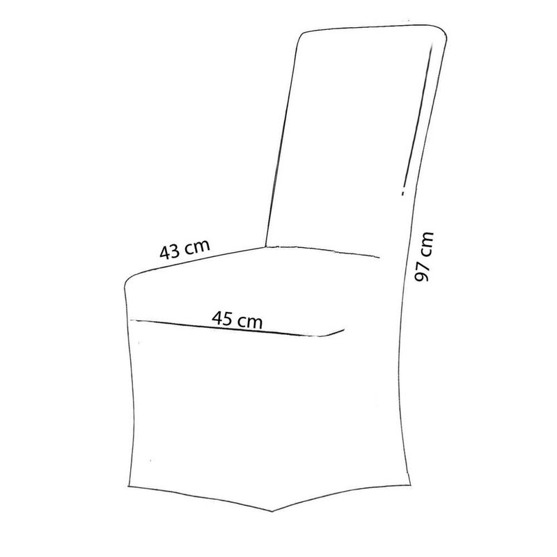 Casa si Gradina - Mobilier - Scaune si fotolii - Scaune - Set 4 huse universale scaune evenimente poliester spandex, marime universala, banda elastica, alb - Infinity.ro