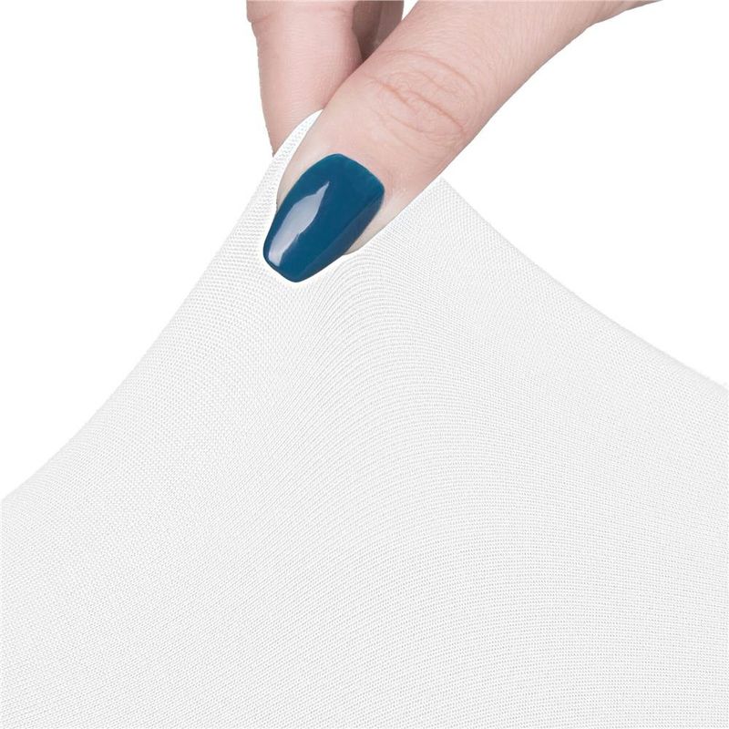 Casa si Gradina - Mobilier - Scaune si fotolii - Scaune - Set 4 huse universale scaune evenimente poliester spandex, marime universala, banda elastica, alb - Infinity.ro