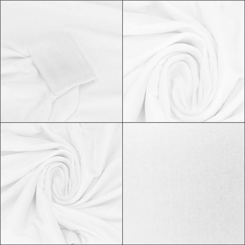 Casa si Gradina - Mobilier - Scaune si fotolii - Scaune - Set 4 huse universale scaune evenimente poliester spandex, marime universala, banda elastica, alb - Infinity.ro
