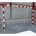 Sport si Outdoor - Sporturi de echipa - Handbal - Poarta handbal 3x2 m Anastasia Sport, aluminiu profil 80x80 mm alb cu rosu, spate otel, plasa inclusa - Infinity.ro