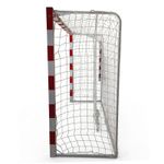 Sport si Outdoor - Sporturi de echipa - Handbal - Poarta handbal 3x2 m Anastasia Sport, aluminiu profil 80x80 mm alb cu rosu, spate otel, plasa inclusa - Infinity.ro
