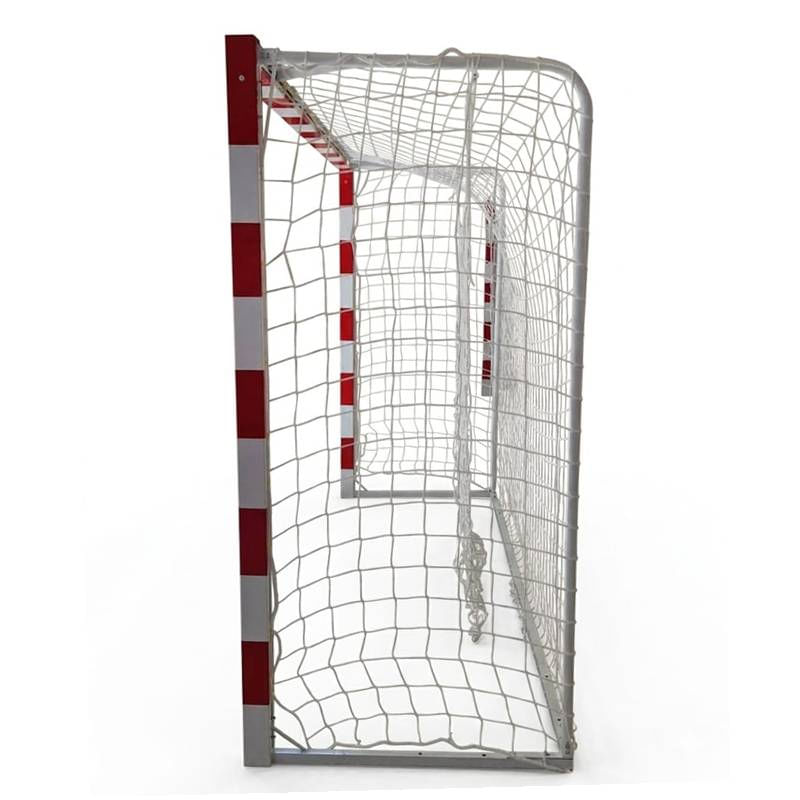 Sport si Outdoor - Sporturi de echipa - Handbal - Poarta handbal 3x2 m Anastasia Sport, aluminiu profil 80x80 mm alb cu rosu, spate otel, plasa inclusa - Infinity.ro