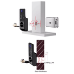 Casa si Gradina - Electrice - Smart Home - Control acces si accesorii - Yala Inteligenta de Exterior, Impermeabila,Amprenta, Cod,Card, Cheie si Control din Aplicatiei,Instalare Fara Cabluri - Infinity.ro