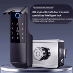 Casa si Gradina - Electrice - Smart Home - Control acces si accesorii - Yala Inteligenta de Exterior, Impermeabila,Amprenta, Cod,Card, Cheie si Control din Aplicatiei,Instalare Fara Cabluri - Infinity.ro