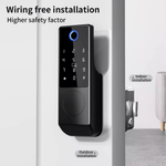 Casa si Gradina - Electrice - Smart Home - Control acces si accesorii - Yala Inteligenta de Exterior, Impermeabila,Amprenta, Cod,Card, Cheie si Control din Aplicatiei,Instalare Fara Cabluri - Infinity.ro