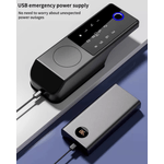 Casa si Gradina - Electrice - Smart Home - Control acces si accesorii - Yala Inteligenta de Exterior, Impermeabila,Amprenta, Cod,Card, Cheie si Control din Aplicatiei,Instalare Fara Cabluri - Infinity.ro