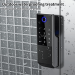 Casa si Gradina - Electrice - Smart Home - Control acces si accesorii - Yala Inteligenta de Exterior, Impermeabila,Amprenta, Cod,Card, Cheie si Control din Aplicatiei,Instalare Fara Cabluri - Infinity.ro