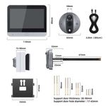 Casa si Gradina - Electrice - Smart Home - Control acces si accesorii - Vizor Electronic Smart,Camera HD 3MP, Ecran 4.3",Senzor PIR,Control Tuya, Inregistrare Foto/Video ValpaSmart - Infinity.ro