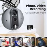 Casa si Gradina - Electrice - Smart Home - Control acces si accesorii - Vizor Electronic Smart,Camera HD 3MP, Ecran 4.3",Senzor PIR,Control Tuya, Inregistrare Foto/Video ValpaSmart - Infinity.ro