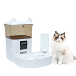 Petshop - Accesorii petshop - Castroane si adapatori - Hranitor si Adapator Automat pentru Animale – Programabil, Cu Incarcare Duala, 4L (Hrana) + 1.5L (Apa) - Infinity.ro