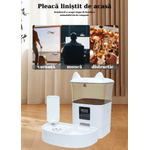 Petshop - Accesorii petshop - Castroane si adapatori - Hranitor si Adapator Automat pentru Animale – Programabil, Cu Incarcare Duala, 4L (Hrana) + 1.5L (Apa) - Infinity.ro