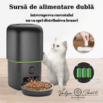 Petshop - Accesorii petshop - Castroane si adapatori - Hranitor automat inteligent cu wireless, camera video HD si alimentare duala, 4L - Infinity.ro