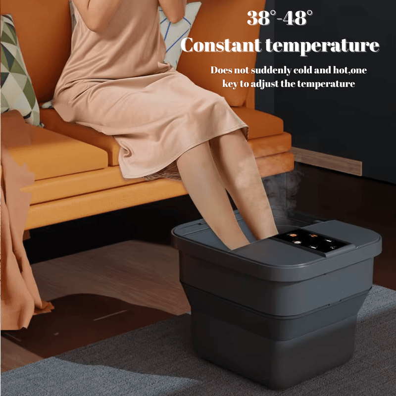 Ingrijire personala si Cosmetice - Sanatate si wellness - Articole wellness - Aparate si dispozitive de masaj - Galeata de Hidromasaj pentru Picioare,Masaj Electric 3D Tai Chi, Bile Rotative, Telecomanda, Ecran Tactil LCD, Pliabila - Infinity.ro