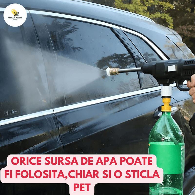 Casa si Gradina - Constructii - Scule electrice si accesorii - Aparate de spalat cu presiune - Pistol de Spalat cu Presiune Portabila fara Fir, cu Doua Baterii 48Vf 5000mah - Infinity.ro