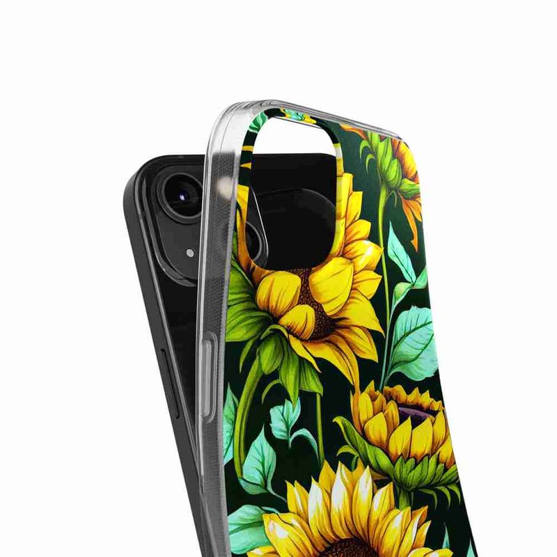 Laptop, Telefoane si Tablete - Telefoane mobile si accesorii - Accesorii Telefoane - Huse telefoane - Husa compatibila cu OnePlus 6T Silicon Gel Tpu Model Floarea Soarelui AI - Infinity.ro