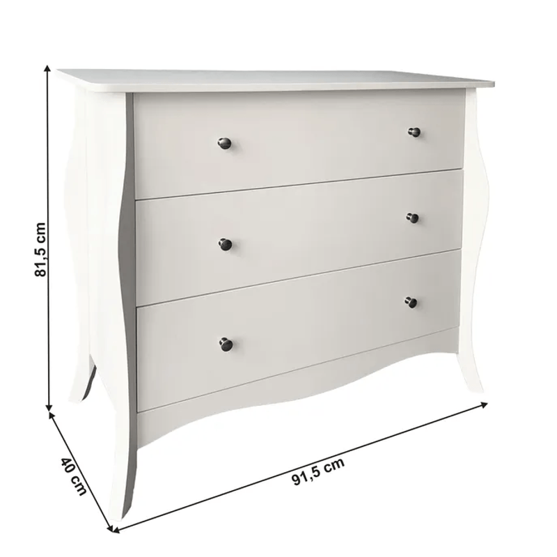 Casa si Gradina - Mobilier - Comode si corpuri - Comode - Comoda, alba, ELIANA - Infinity.ro