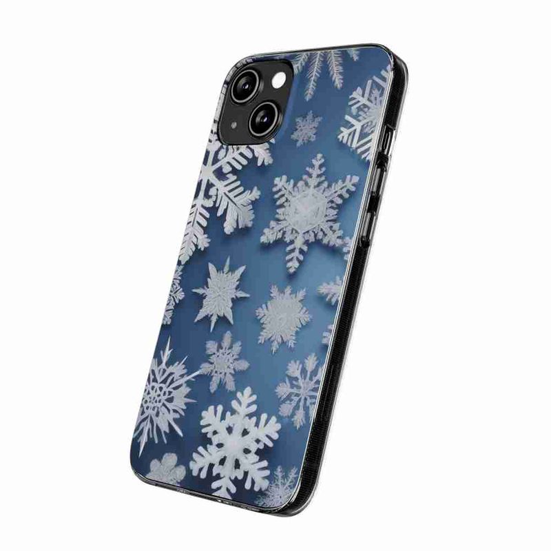 Laptop, Telefoane si Tablete - Telefoane mobile si accesorii - Accesorii Telefoane - Huse telefoane - Husa compatibila cu OnePlus 7T Pro Silicon Gel Tpu Model Fulgi de Zapada - Infinity.ro