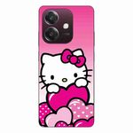 Laptop, Telefoane si Tablete - Telefoane mobile si accesorii - Accesorii Telefoane - Huse telefoane - Husa compatibila cu Oppo A40 Silicon Gel Tpu Model Hello Kitty Pink Hearts - Infinity.ro